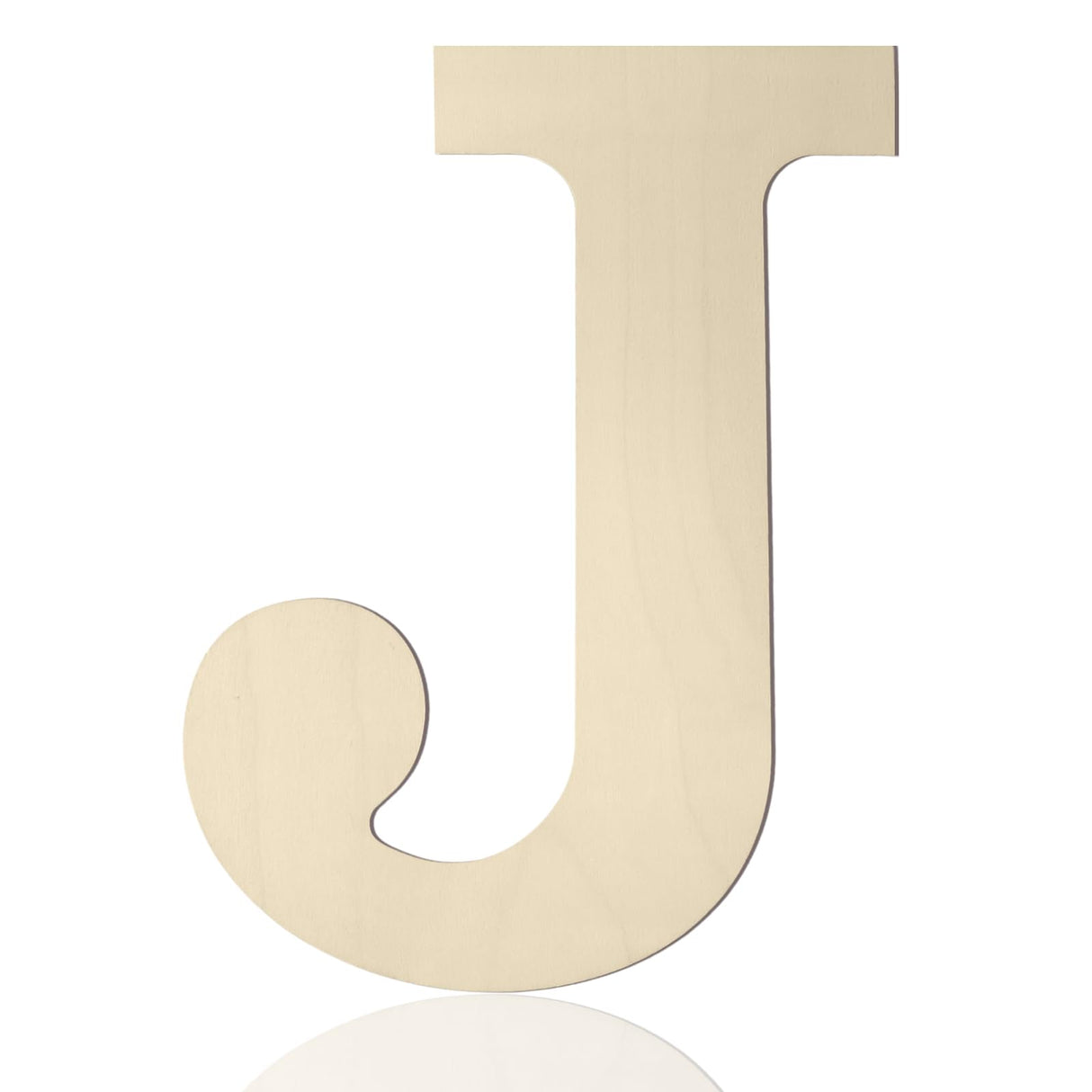 Wooden Letters 12 Inch J, 1/5 Inch Thick Large Wooden Letters for Wall Decor Unfinished Big Wood Letters for Crafts DIY Home Birthday Wedding Party Decorations Focal20