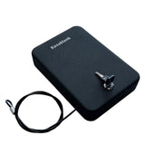 Pistol, portable travel firearm safe, pistol lockbox, car firearm safe with key lock, black Generic