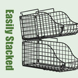 8-Pack Can Organizer for Pantry, Stackable Cabinet Food Shelves for Fridge, Wire Cupboard Storage, Holds up to 72 Beers,Small Metal Bin for Drink Beverage Egg Gillas, Rack for Kitchen Countertops RV Sonyabecca