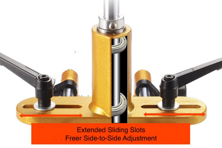 Door Lock Hole Opener Kit Lock Mortiser for Wooden Doors Lock Installation/Change Mortising Machine Mortise Jig with 3 Drill Bits Generic