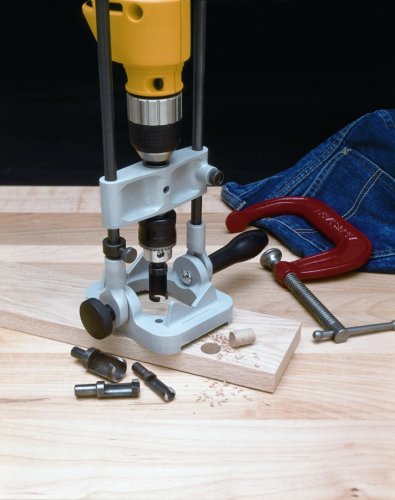 General Tools 36/37 Precision Drill Guide For 3/8-Inch or 1/2-Inch Power Drills, Portable & Lightweight, Folds Flat for Storage, Silver General Tools