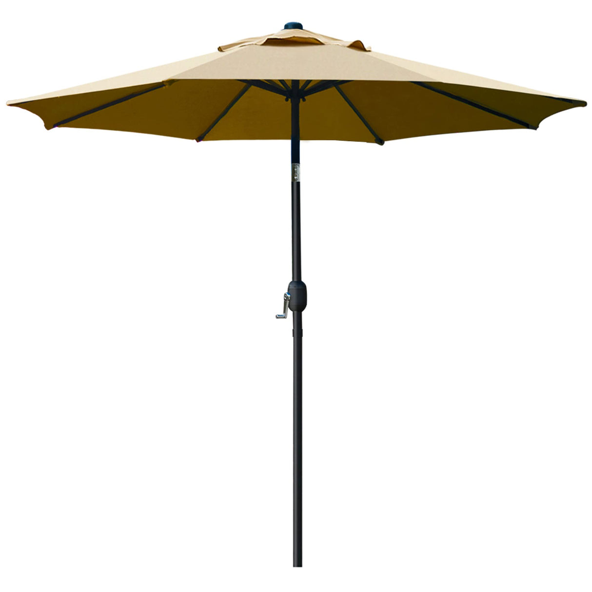 Sunnyglade 9' Patio Umbrella Outdoor Table Umbrella with 8 Sturdy Ribs (Tan) Sunnyglade