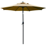Sunnyglade 9' Patio Umbrella Outdoor Table Umbrella with 8 Sturdy Ribs (Tan) Sunnyglade