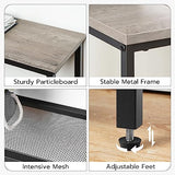 HOOBRO 29.5" Narrow Console Table, 3-Tier Entryway Table, Thin Sofa Table with Shelves, Side Table, Display Table, for Hallway, Entrance, Living Room, Bedroom, Greige and Black BG73XG01 HOOBRO