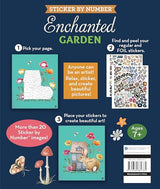 Brain Games - Sticker by Number: Enchanted Garden: Includes Foil Stickers! Brain Games