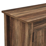 Walker Edison Ashbury Coastal Style Grooved Door TV Stand for TVs up to 80 Inches, 70 Inch, Rustic Oak Walker Edison