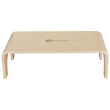 EARTHLITE Wooden Step Stool - 4'' High, Large Surface, Strong & Stable Bed Step, Foot Stool, Massage Step-Up Earthlite