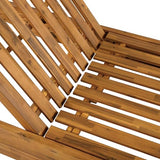 Christopher Knight Home Maril Acacia Wood Chaise Lounge Chair Outdoor, Adjustable Backrest Sun Lounger Recliner, Wooden Patio Sun Bathing Lounge Chair, Teak