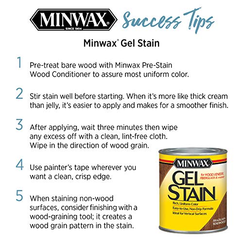 Minwax Gel Stain for Interior Wood Surfaces, Quart, Coffee Minwax