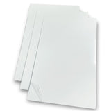 ebamaz Aluminum Alloy Sublimation Blanks 12X18X0.04 inch 3PCS Metal Photo Signs Round Corners Plates (Pure White) 30X45CM ebamaz