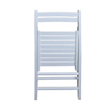 Casual Home Wooden Folding Chairs 2-Pcs Set, 17" W x 18" D x 30.75" H, White Casual Home