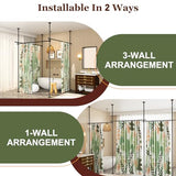 Goovilla Room Divider for Room Separation, Tension Curtain Rods No Drilling, 4-10ft(H) 28-171inch(W) Adjustable Temporary Privacy Wall Divider, Heavy Duty Freestanding Space Partition Separator, Black Goovilla