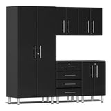 Ulti-MATE UG22050B 5-Piece Garage Cabinet Kit in Midnight Black Metallic Ulti-Mate