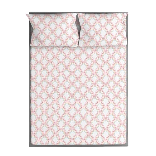 wovenx Kids Organic 100% Viscose Derived from Bamboo Sheet Set | Twin or Full Size Fitted Bed Sheets | Oeko-Tex Certified | Cute Toddler Bedding for Girls & Boys Rainbow Full wovenx