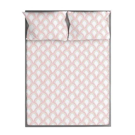 wovenx Kids Organic 100% Viscose Derived from Bamboo Sheet Set | Twin or Full Size Fitted Bed Sheets | Oeko-Tex Certified | Cute Toddler Bedding for Girls & Boys Rainbow Full wovenx