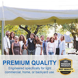 Party Tents Direct 20'x30' Canopy Tent, Weekender Canopy Pole Tent, Easy Up with Heavy Duty PVC White Top, 120 Person Capacity, Outdoor Canopies, Tents for Parties, Weddings & Events Party Tents Direct