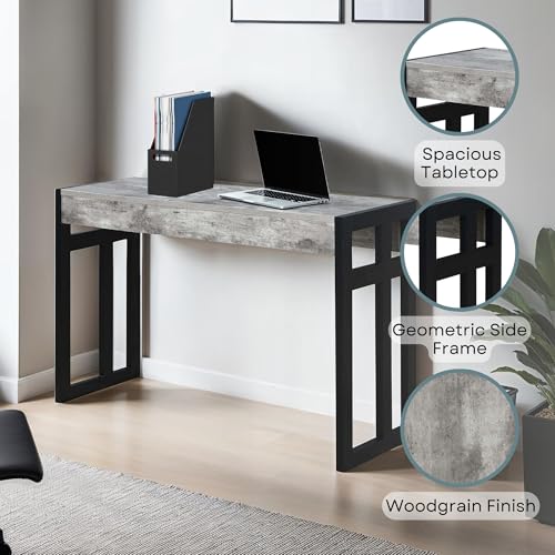 Convenience Concepts Monterey Console Table 49.5" - Modern Narrow Sofa Display Accent with Storage Shelf for Contemporary Living Room, Entryway, Hallway, or Bedroom, Faux Birch Convenience Concepts