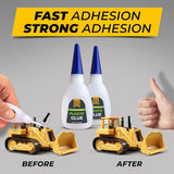 Y'allCanDiy Super Glue for Plastic 20g (.7 oz) - Heavy Duty Glue for Legos & Miniatures. Adhesive for PLA, 3D Printing, Toys, Car, ABS, PVC, DIY Kits. Compatible with Aerosol Adhesive Accelerator Y'allCanDiy