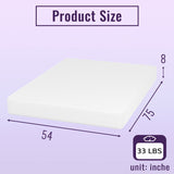 PayLessHere 8 Inch Full Memory Foam Mattress Cooling Gel Bamboo Charcoal Infused Mattress CertiPUR-US Certified Breathable Bed Mattress Pressure Relief,Fiberglass Free,White Full PayLessHere