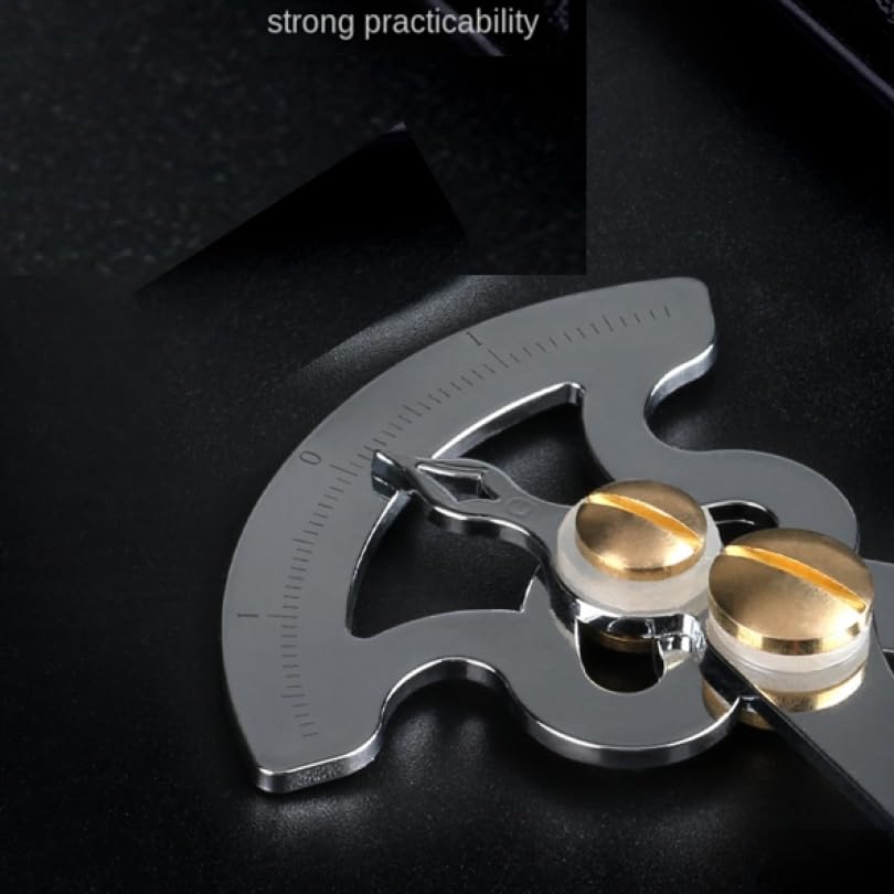 Smgda Stainless Steel Feeler Gauge, Thickness Gauge, Depth Gauge, Inner Outer Diameter Ruler, Inside/Outside Caliper, Pocket Ruler Imperial Measuring Tool for Measure Gap Width/Thickness Woodturning Smgda