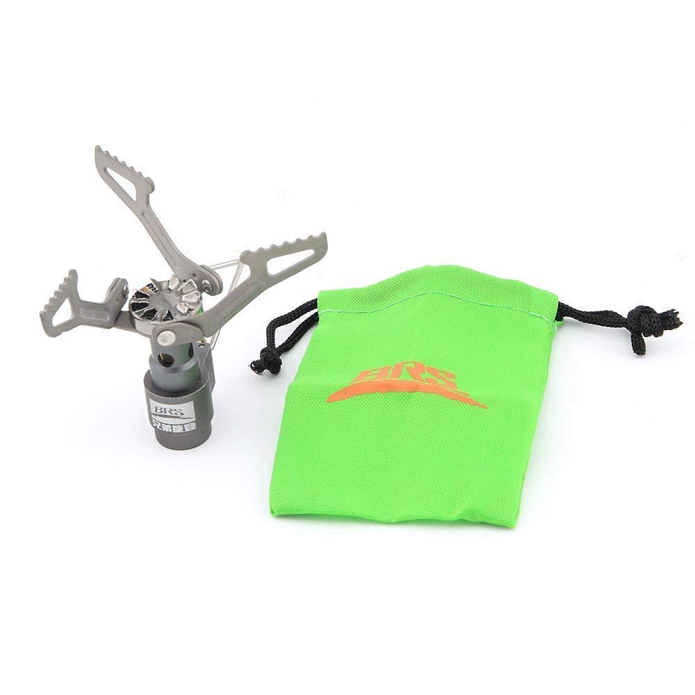 BRS Outdoor BRS-3000T Ultra-Light Titanium Alloy Miniature Portable Picnic Camping Gas Cooking Stove Portable Ultralight Burner 25gram BRS