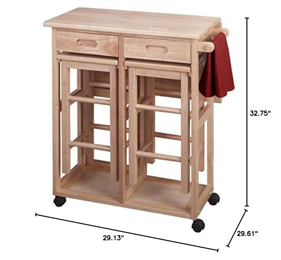 Winsome Wood Suzanne Kitchen, Square, Natural, Beech Winsome