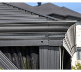 Sojag Outdoor 10' x 14' Mykonos Double Roof Hardtop Gazebo Outdoor Sun Shelter Sojag