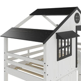 Child Craft Modern Farmhouse Twin Over Twin Bunk Bed for Kids, Low Wooden Montessori Bunk Bed, Easy to Access Ladder to Top Bunk, Non-Toxic, Baby Safe Finish Child Craft