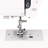 Janome JW8100 Fully-Featured Computerized Sewing Machine with 100 Stitches, 7 Buttonholes, Hard Cover, Extension Table and 22 Accessories Janome