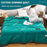 Cooler Comforter 150x200/180x200cm Double Single Cooler Quilt Lightweight Soft Summer Duvet King Size Down Comforter for All Seasons Washable Cooling Comforter for Hot Sleeper(4A,150x200cm/59x78in) Qwhyqxi