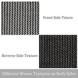 Lahome Boho Bathroom Rugs, Small 2x3 Front Door Mat Lightweight Kitchen Rug Woven Cotton Area Rug with Tassels, Farmhouse Washable Black and White Throw Rug Low Pile Carpet for Entry Laundry Lahome