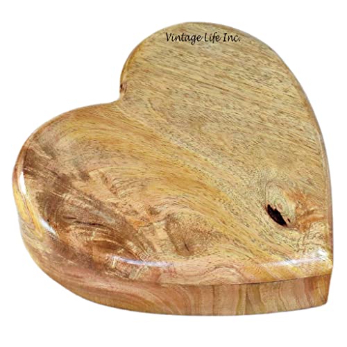 Personalized Engraving Wooden Cremation Urn Heart Shape | Handmade Keepsake for Ashes | Biodegradable Burial Urns for Pet Ashes & Human Ashes | DnU Avenue
