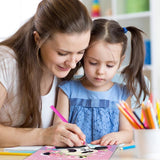 FQOVKYN 4 Packs 5D Cartoon Diamond Art Kits for Kids, Cute Animals DIY Diamond Arts Mosaic Kits for Adults Beginner, Full Round Drill Gem Art for Home Wall Decor Kids Present 6X6 inch FQOVKYN