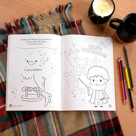 Wizarding World: Adventures in the Castle (Color & Activity with Colored Pencils) WoodArtSupply