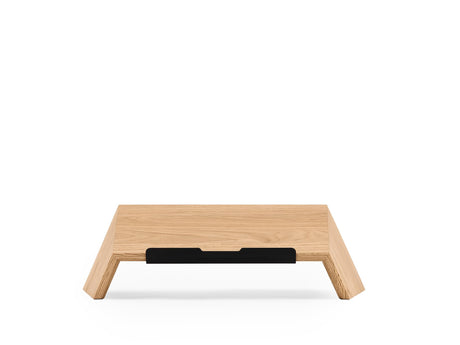 Oakywood Wooden Slanted Laptop Stand for Desk – Convenient Laptop Riser & Holder for Desk – Ergonomic Laptop Desk Stand Wood – 45x22x14cm – for 13-14" Laptops Oak Oakywood