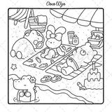 Cozy Friends: Coloring Book for Adults and Teens Featuring Super Cute Animal Characters with Easy and Simple Designs for Relaxation (Cozy Spaces Coloring) Coco Wyo LLC