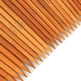 75 Pcs Double Pointed Knitting Needles Set, BetyBedy Carbonized Bamboo Knitting Needles, Knitting Needle for Handmade Creative DIY - 8'' Length 15 Sizes (2.0mm -10.0mm) (5 Needles/Size) BetyBedy