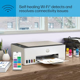 HP Smart-Tank 5000 Wireless All-in-One Ink-Tank Printer with up to 2 years of ink included, mobile print, scan, copy, white, 17.11 x 14.23 x 6.19 HP