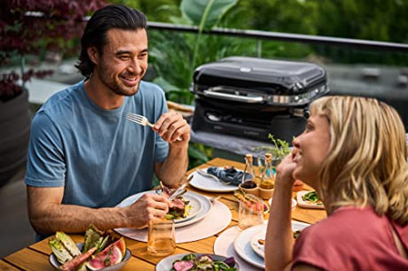 Weber Lumin Outdoor Electric Barbecue Grill, Black - Great Small Spaces such as Patios, Balconies, and Decks, Portable and Convenient Weber