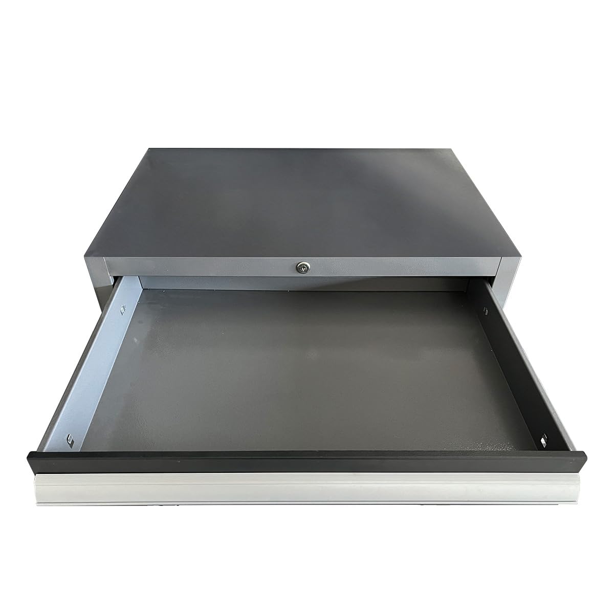 JZD Metal Tool Storage Cabinet with Lockable 5 Drawers. for Garage Workshops, No Assembly Required, Black & Grey JZD