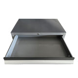 JZD Metal Tool Storage Cabinet with Lockable 5 Drawers. for Garage Workshops, No Assembly Required, Black & Grey JZD