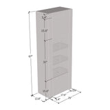 Meble Furniture Modern Freestanding Bookcase with Customizable LED Lights - Durable Wooden Bookshelf with Two High Gloss Doors and a Glass Shelf - Decorative Storage Bookcase - White MEBLE FURNITURE & RUGS