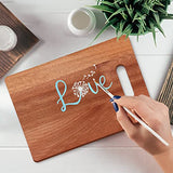 Vesici 18 Pack Bamboo/wood Cutting Board with Handles Bulk Plain Blanks Laser Engraving Chopping Board for Customized Engraving Gifts Crafts for Valentines Mother Women Gifts(Walnut,12''x9'') Vesici