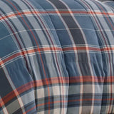 Eddie Bauer - Queen Comforter Set, Reversible Down Alt Bedding with Matching Shams, Home Decor for Colder Months (Shasta Lake Navy, Queen) Eddie Bauer