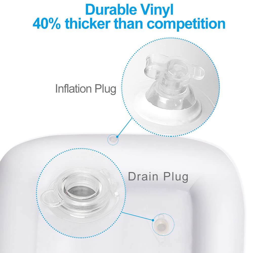 Jasonwell Inflatable Serving Bars Ice Buffet Salad Serving Trays Food Drink Holder Cooler Containers Indoor Outdoor BBQ Picnic Pool Party Supplies Luau Cooler w Drain Plug Jasonwell