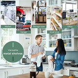 6 Shelf Wire Shelving Unit Garage Shelves Height Adjustable Heavy Duty Utility Rolling Steel Organizer Garage Storage Units, 1500lbs Storage Shelves Metal Rack NSF Metal Shelves for Garage Kitchen Payhere