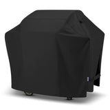 SunPatio Grill Cover 55 Inch, Outdoor Heavy Duty Waterproof Barbecue Gas Cover, UV & Fade Resistant, All Weather Protection Compatible for Weber Charbroil Nexgrill Kenmore Grills and More, Black SunPatio