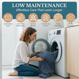 Casa Platino Bedding Sheets & Pillowcases, 3 Piece Set, Pre-Washed Fade Resisitant Cozy Twin Bed Set, 100% Hydro-Brushed Microfiber, Twin Sheet fits up to 15 inch Mattress- Estate Blue Casa Platino