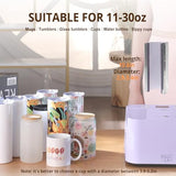 HTVRONT Auto Tumbler Heat Press Machine - Mug Heat Press Heat Up Fast & Even, Professional Tumbler Press High-Security for 2.9"-3.2" Sublimation Tumblers, Cups, Glasses and Mugs, Purple HTVRONT