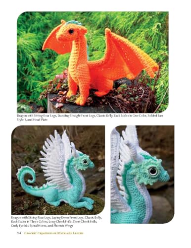 Crochet Creatures of Myth and Legend: 19 Designs Easy Cute Critters to Legendary Beasts WoodArtSupply